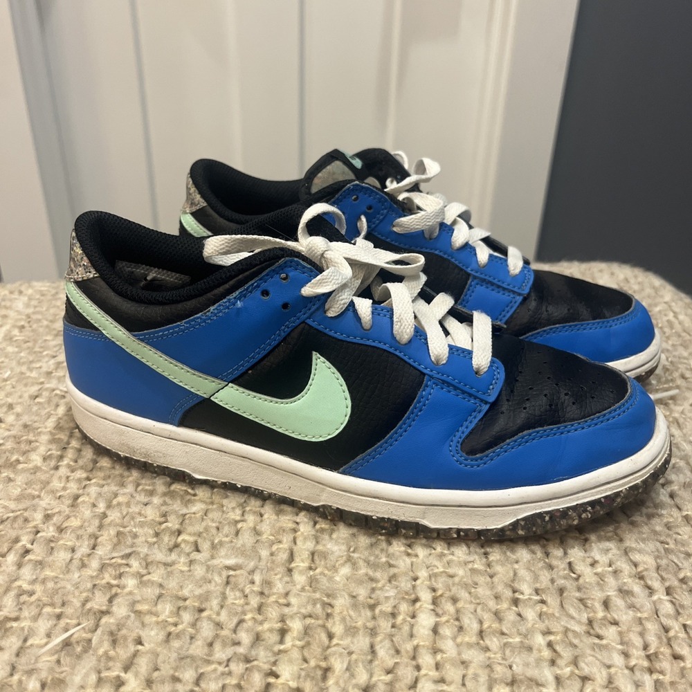 Nike Dunk Low GS 'Crater' Blue Black Mint DR0165-001 GS Kids Size 7Y